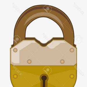 300x300 Photostock Vector Security Key Lock Steel Metal Lock Vector