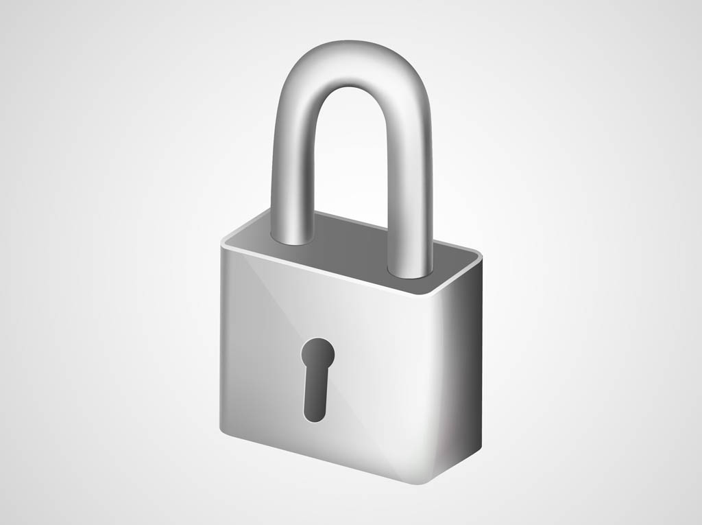 1024x765 Silver Padlock Vector Vector Art Graphics