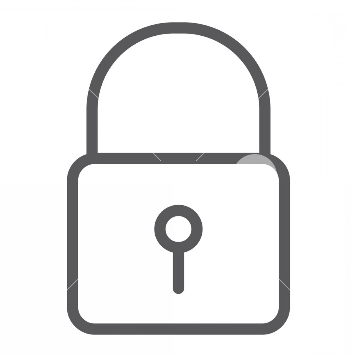 1200x1200 Lock Line Icon Security And Padlock Door Lock Sign Vector Graphics
