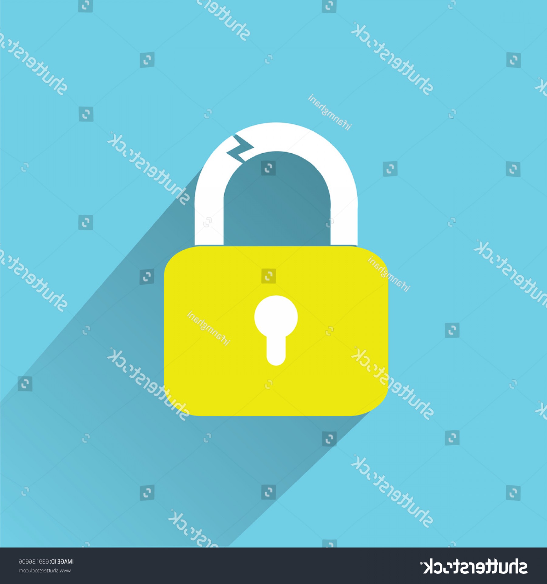 1800x1920 Simple Broken Lock Icon Vector Flat Hoodamathrun