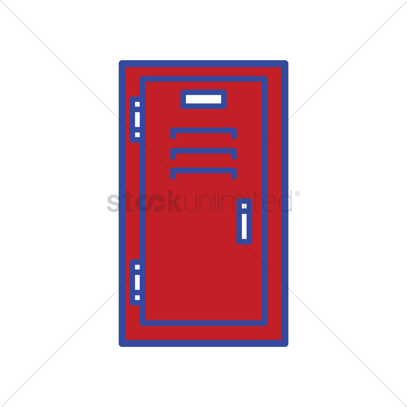 1300x1300 School Locker Vector Image