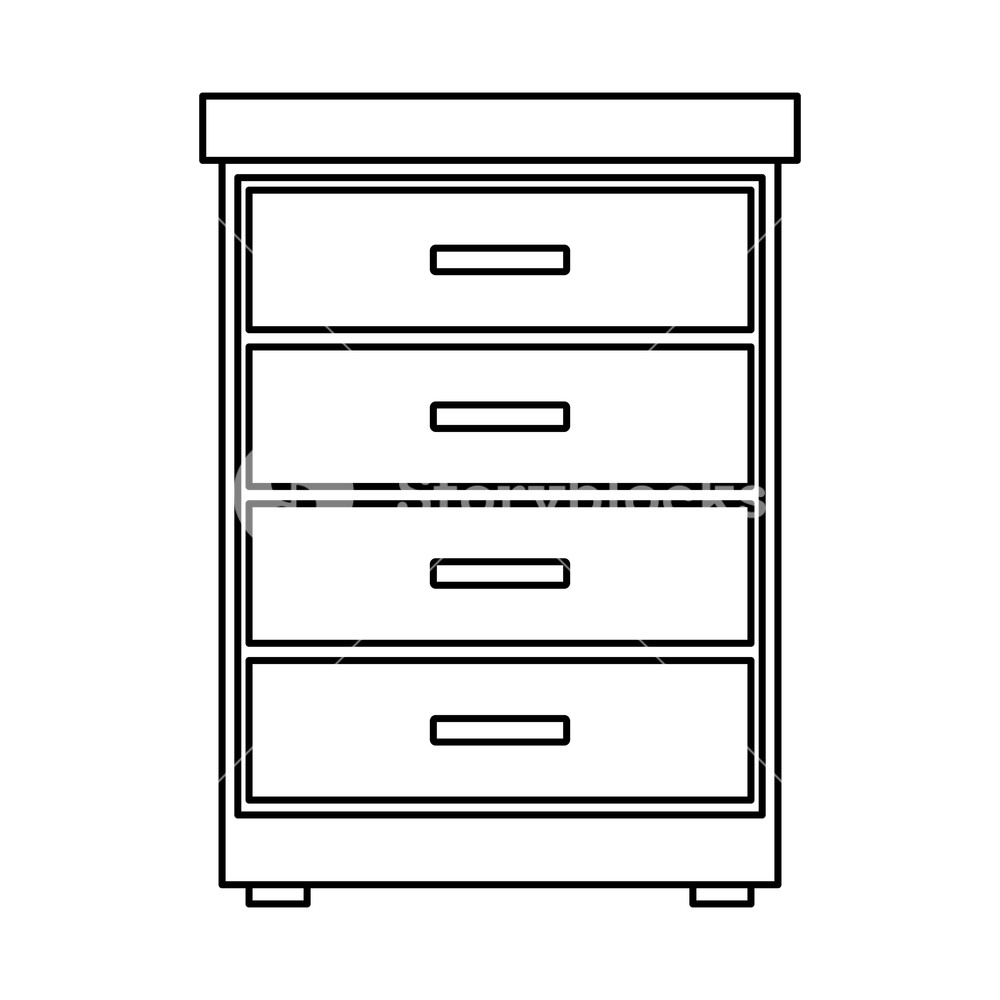 1000x1000 Furniture Decoration Office Locker Vector Illustration Graphic