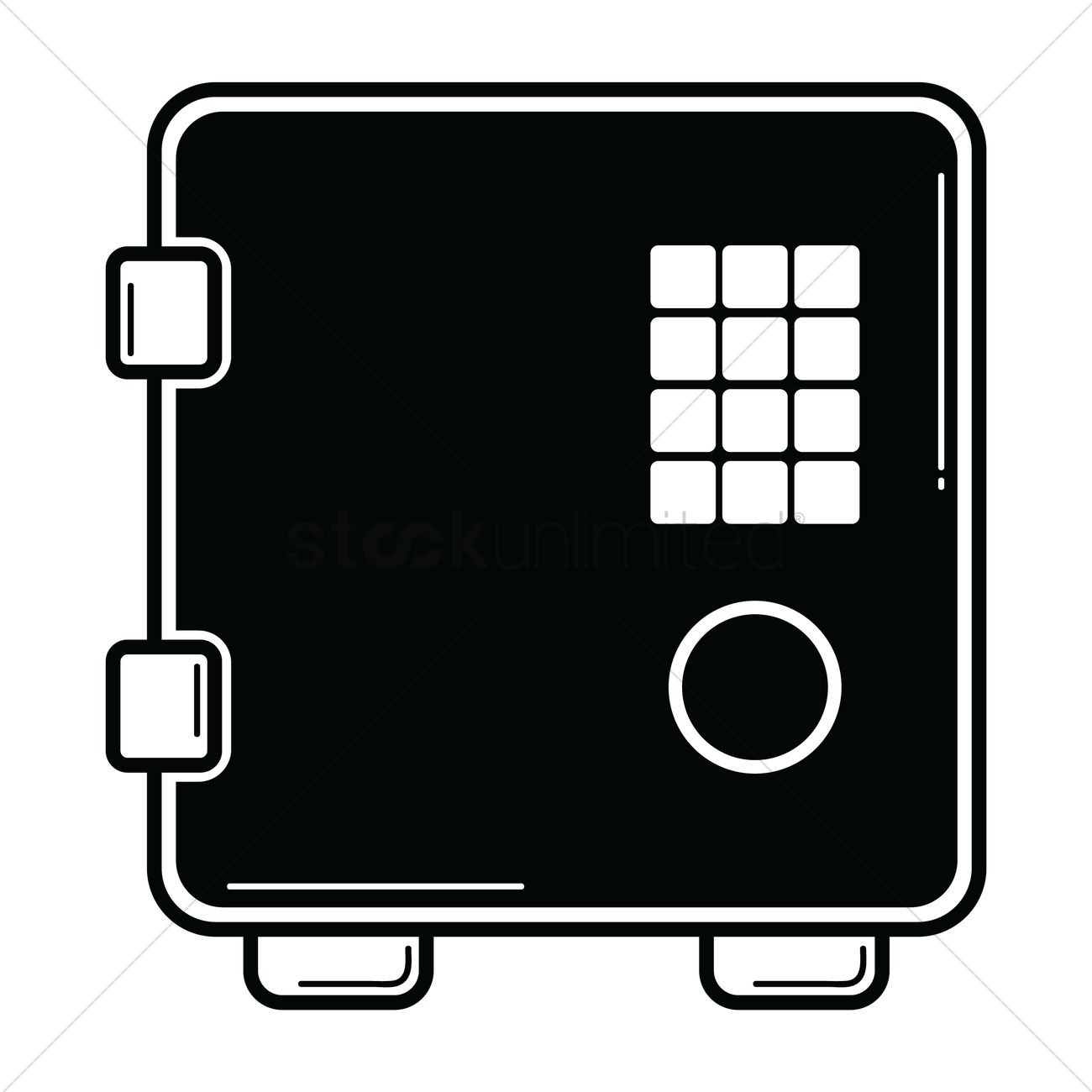 1300x1300 Bank Locker Vector Image