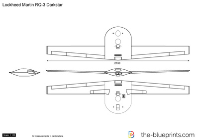 400x283 Lockheed Martin Rq Darkstar Vector Drawing