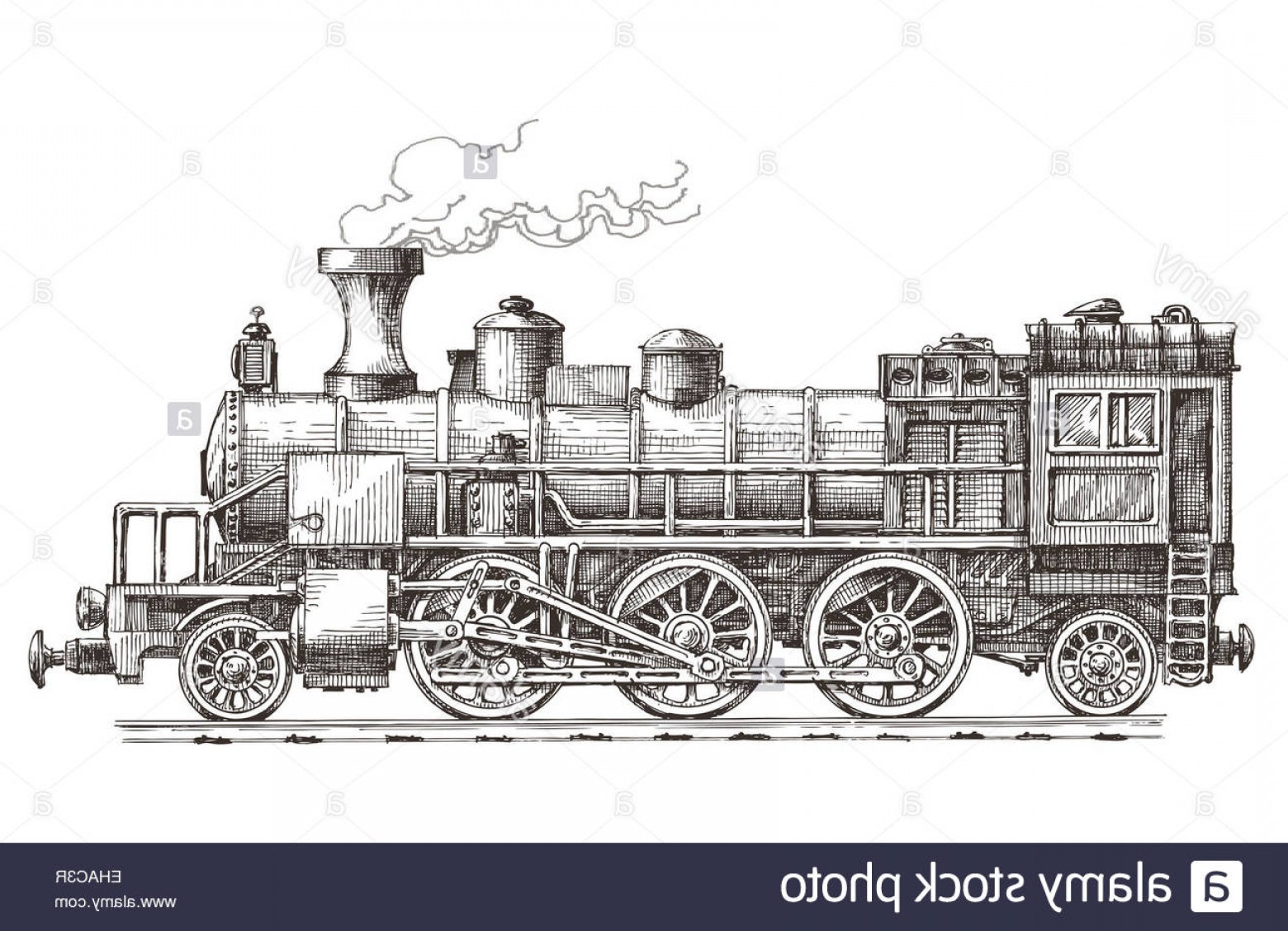Stock Photo Retro Steam Locomotive Vector Logo Design Template 1560x1128 Stock Photo Retro Steam Locomotive Vector Logo Design Template