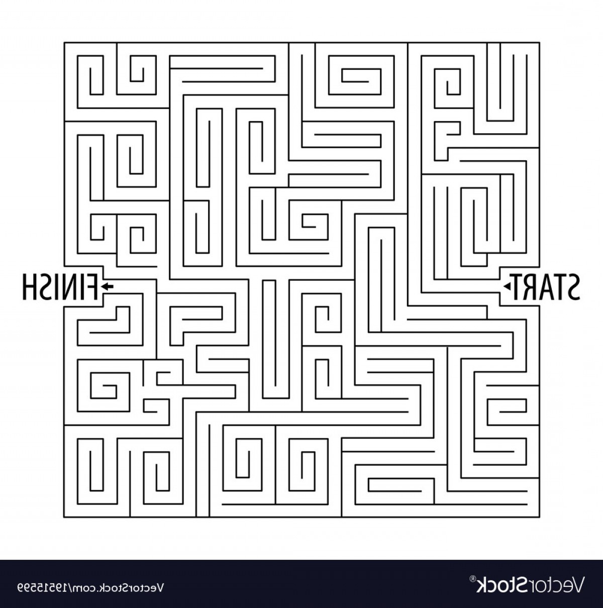 1200x1210 Find The Right Way Logical Games Maze Game Vector Soidergi