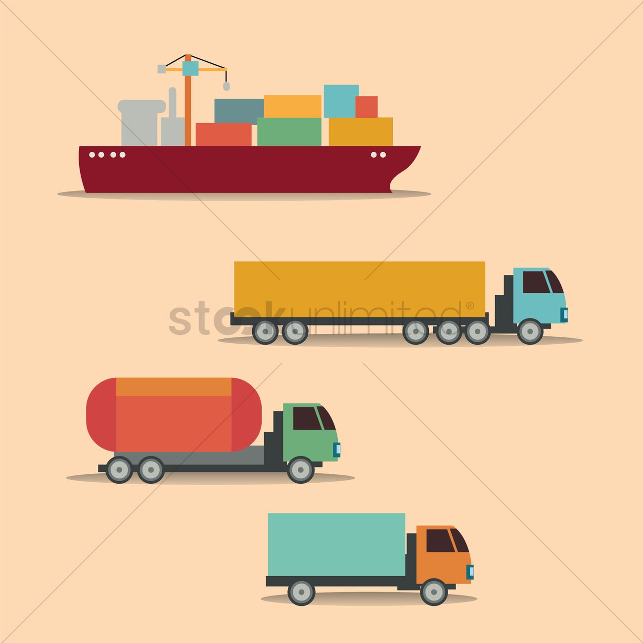 1300x1300 Logistics Vector Image