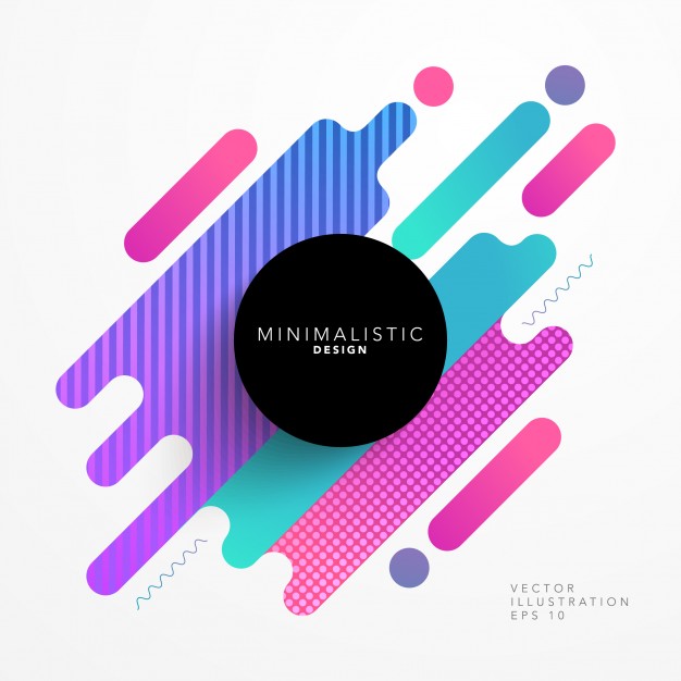 626x626 Background With Different Abstract Shapes Vector Free Download