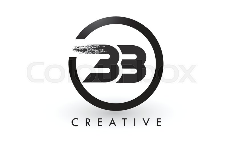 Bb Brush Letter Logo Design With Black Stock Vector Colourbox 800x508 Bb Brush Letter Logo Design With Black Stock Vector Colourbox