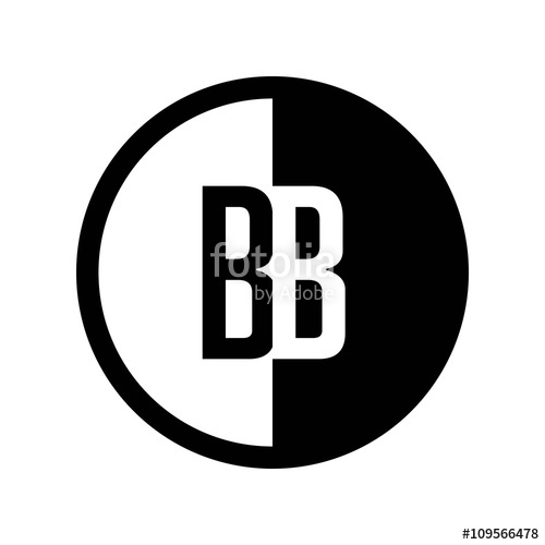 Initial Circle Half Logo Bb Stock Image And Royalty Free Vector 500x500 Initial Circle Half Logo Bb Stock Image And Royalty Free Vector