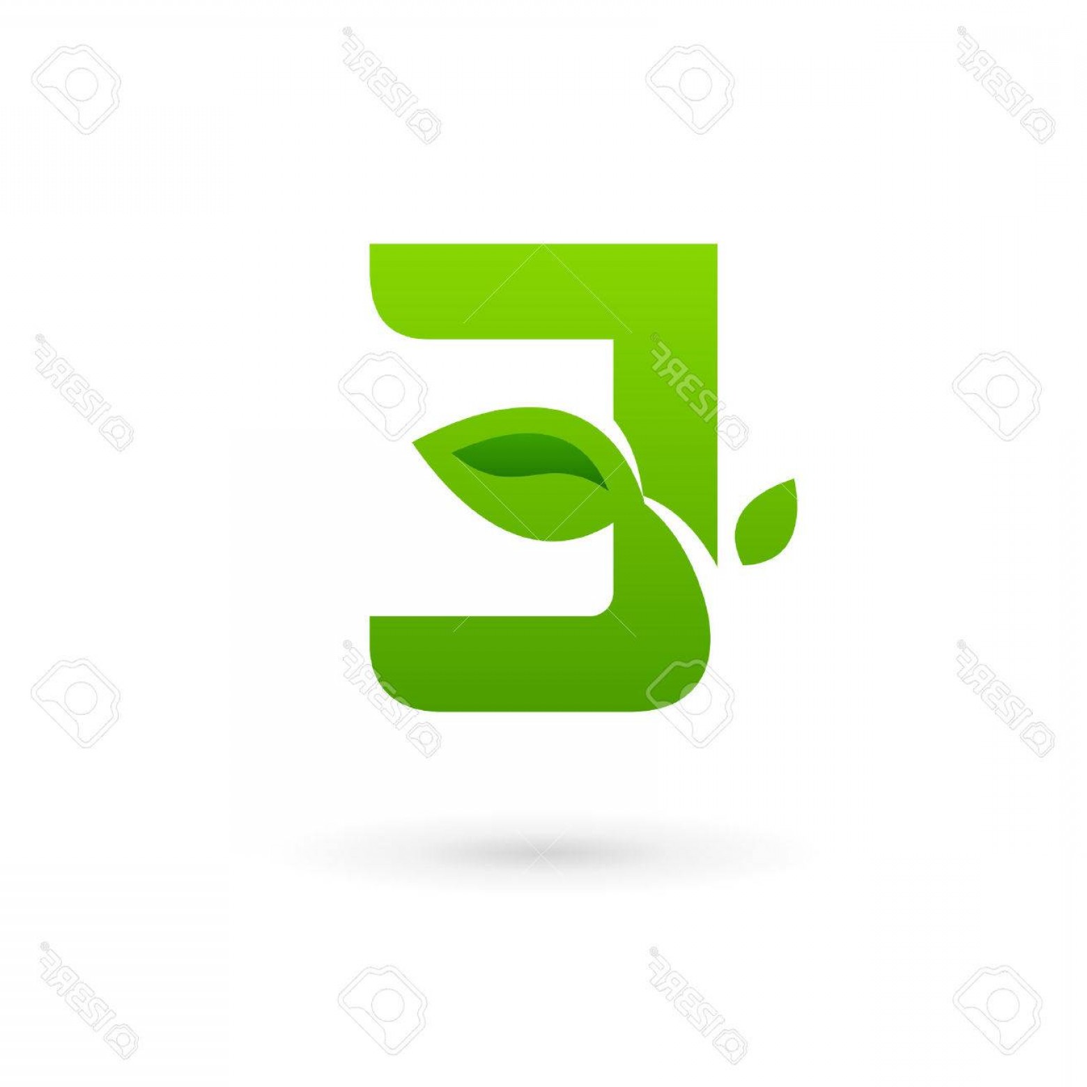 1560x1560 Photostock Vector Letter E Eco Leaves Logo Icon Design Template
