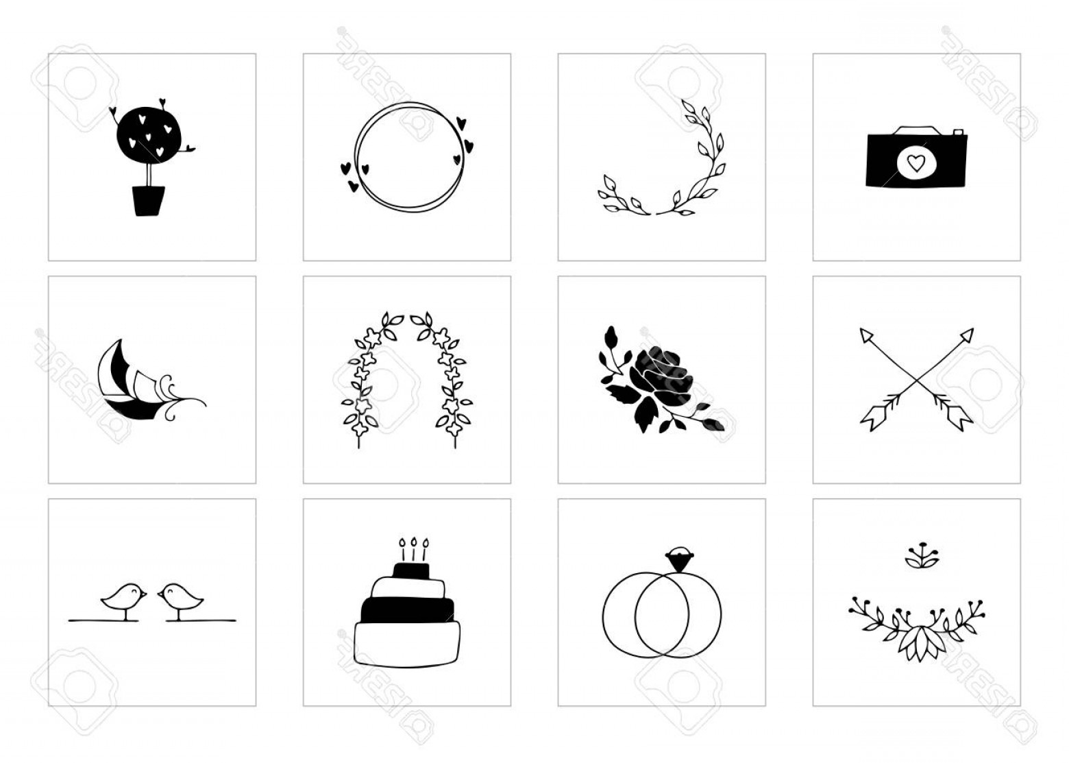 1560x1113 Photostock Vector Romantic And Wedding Clipart Feminine Logo