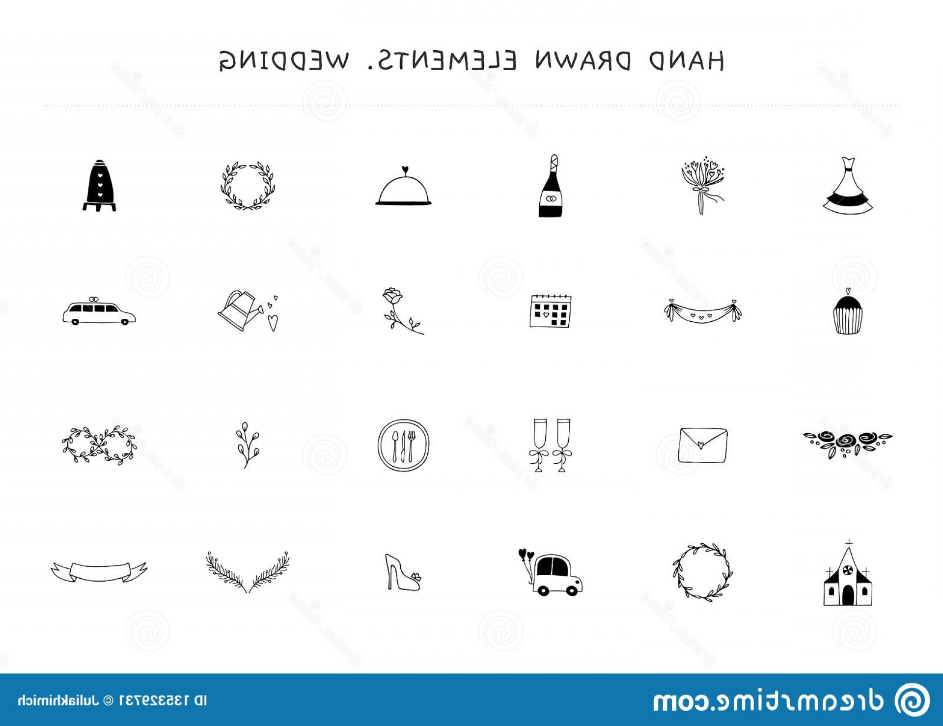1920x1478 Set Wedding Logo Elements Vector Hand Drawn Objects Romantic