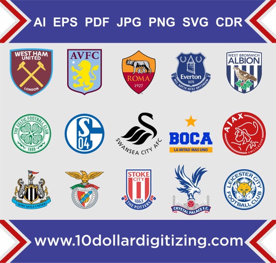 Football Logo Vector Downloadsoccer Team Logos Vectorsoccer Etsy 570x543 Football Logo Vector Downloadsoccer Team Logos Vectorsoccer Etsy