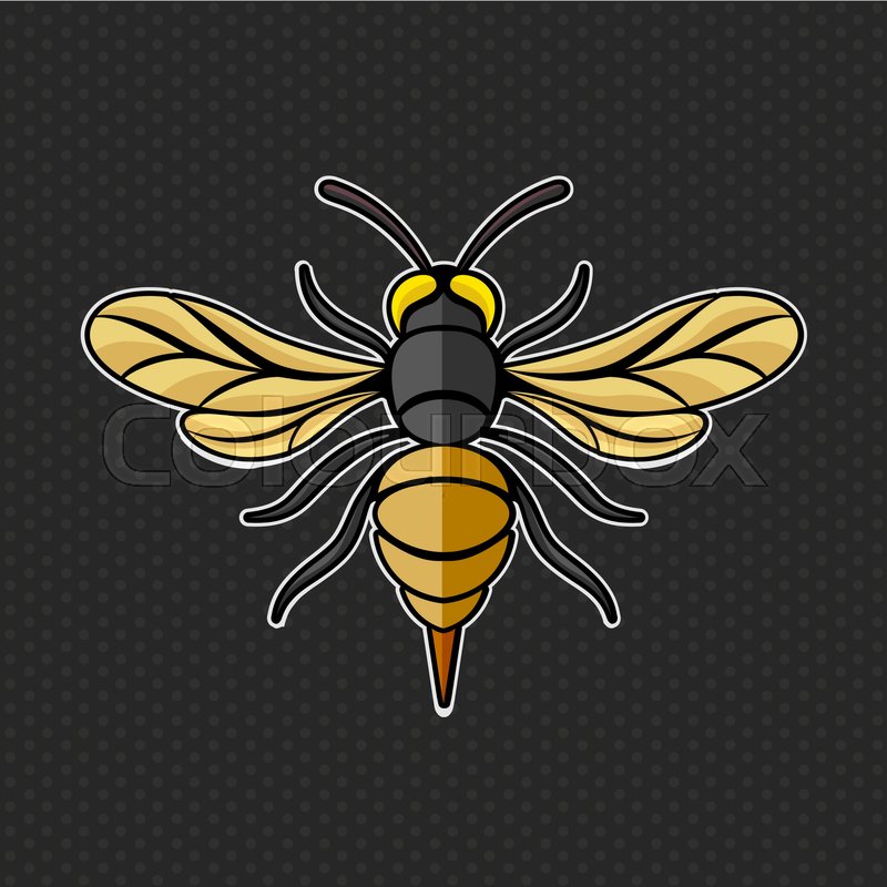 800x800 Hornet Logo Vector Illustration Stock Vector Colourbox
