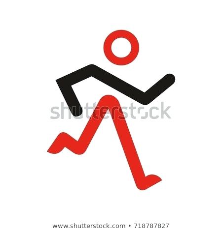 450x470 Running Stick Figure Logo Design Template Vector Free Templates