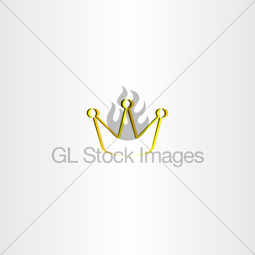 Golden King Crown Vector Logo Gl Stock Images 500x500 Golden King Crown Vector Logo Gl Stock Images