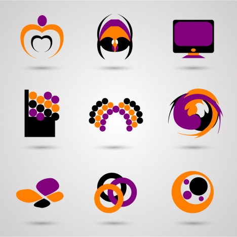 Logo Vector Design Elements With Colorful Shapes Vectors Stock 468x468 Logo Vector Design Elements With Colorful Shapes Vectors Stock