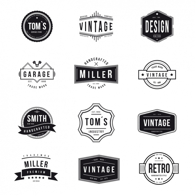 Vintage Logos Collection Vector Free Download 626x626 Vintage Logos Collection Vector Free Download