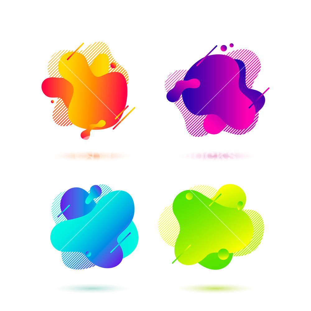 Bright Gradient Abstract Banners With Smooth Liquid Lava Shapes 1000x1000 Bright Gradient Abstract Banners With Smooth Liquid Lava Shapes