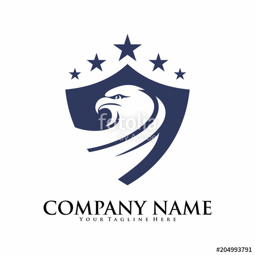 500x500 Eagle Protect Logo Vector Template Stock Image And Royalty Free