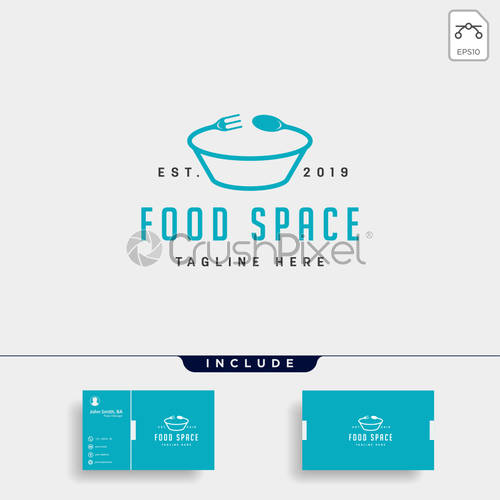 500x500 Food Logo Design Vector Icon Element Illustration Vector