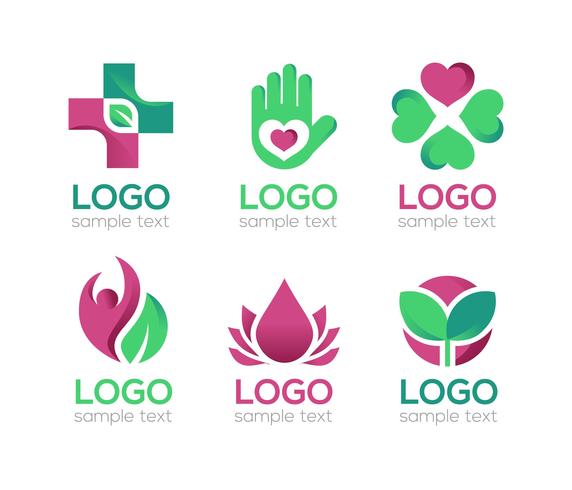 572x490 Healing Logos Pack Vector