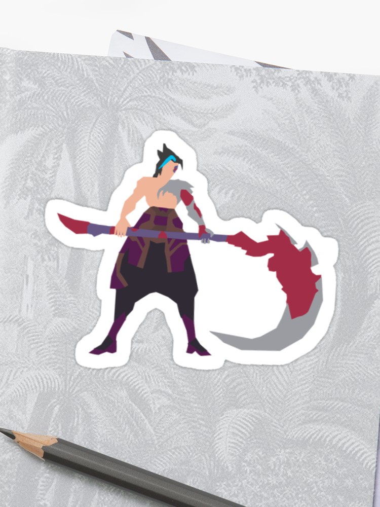 Kayn Lol Vector Art Sticker 750x1000 Kayn Lol Vector Art Sticker