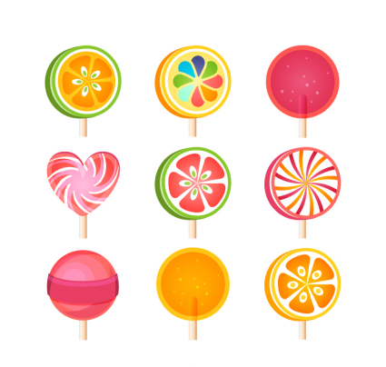 425x404 Delicious Lollipop Vector Free Vectors Ui Download
