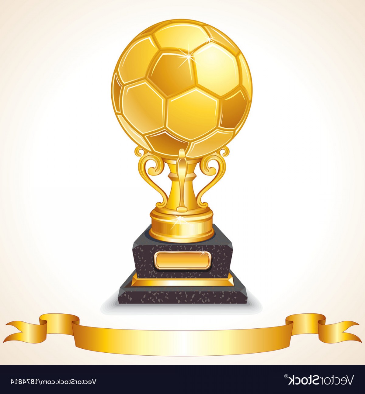 1200x1296 Abstract Golden Soccer Trophy Vector Soidergi
