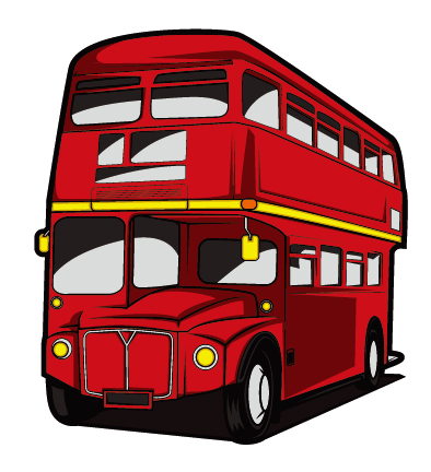 Red Bus Vector Free Download 394x432 Red Bus Vector Free Download