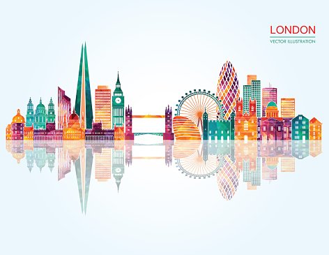 472x365 London Skyline Vector Illustration Premium Clipart