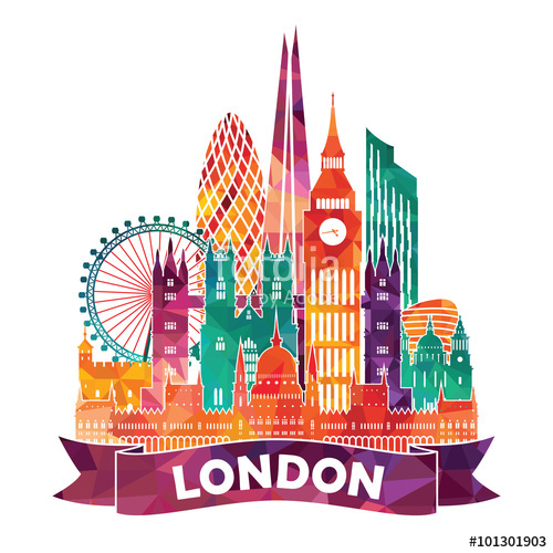 500x500 London Skyline Abstract Vector Illustration Stock Image