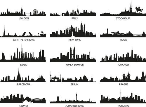 500x368 London City Silhouette Vector Free Vector Download