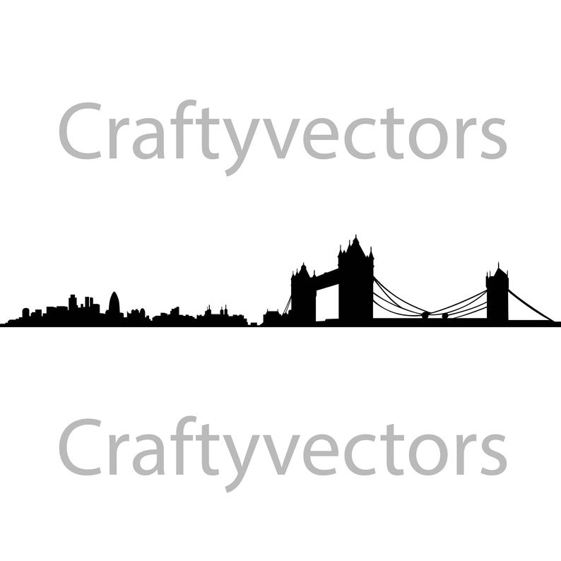794x794 London Skyline Vector Etsy