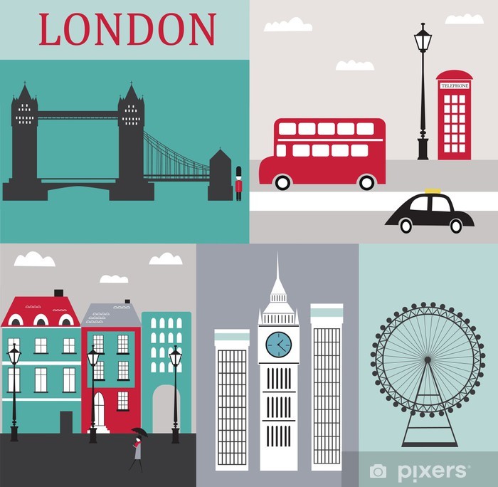 700x684 Symbols Of London Vector Poster We Live To Change