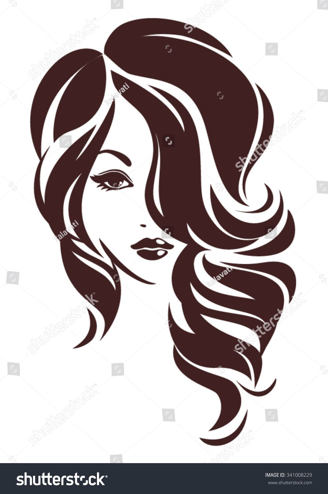 1062x1600 Girl With Hair Loose, Vector Logo Design Website