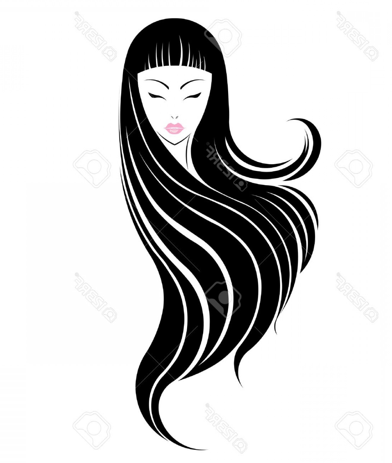 Long Hair Vector at Vectorified.com | Collection of Long Hair Vector