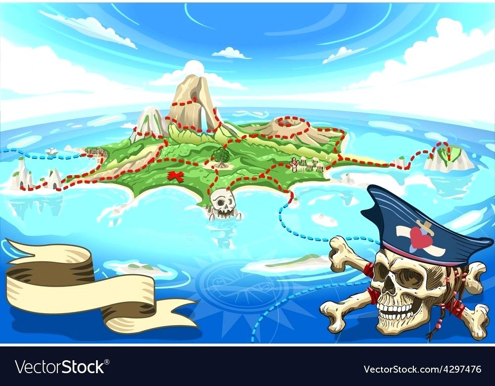 Long Island Cartoon Map Treasure Pirate Cove Royalty Free Vector 1000x780 Long Island Cartoon Map Treasure Pirate Cove Royalty Free Vector