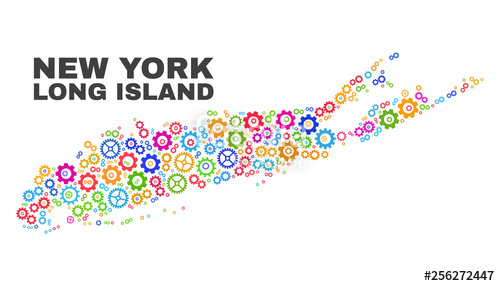 Mosaic Technical Long Island Map Isolated On A White Background 500x286 Mosaic Technical Long Island Map Isolated On A White Background