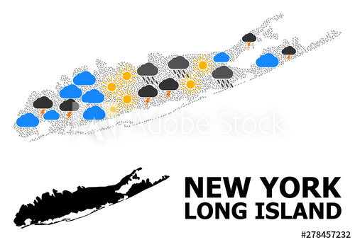 Weather Collage Map Of Long Island 500x342 Weather Collage Map Of Long Island