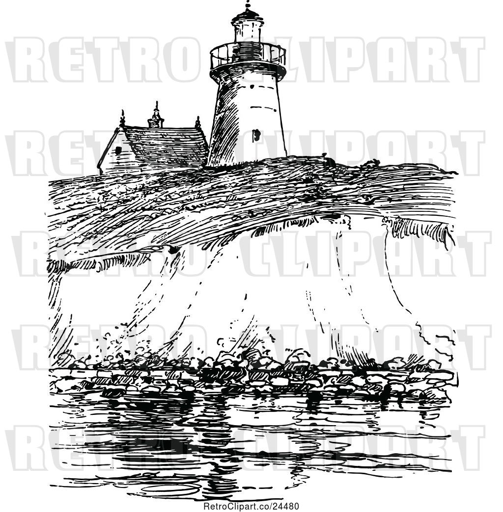 1024x1044 Vector Clip Art Of Retro View Of Long Island Lighthouse