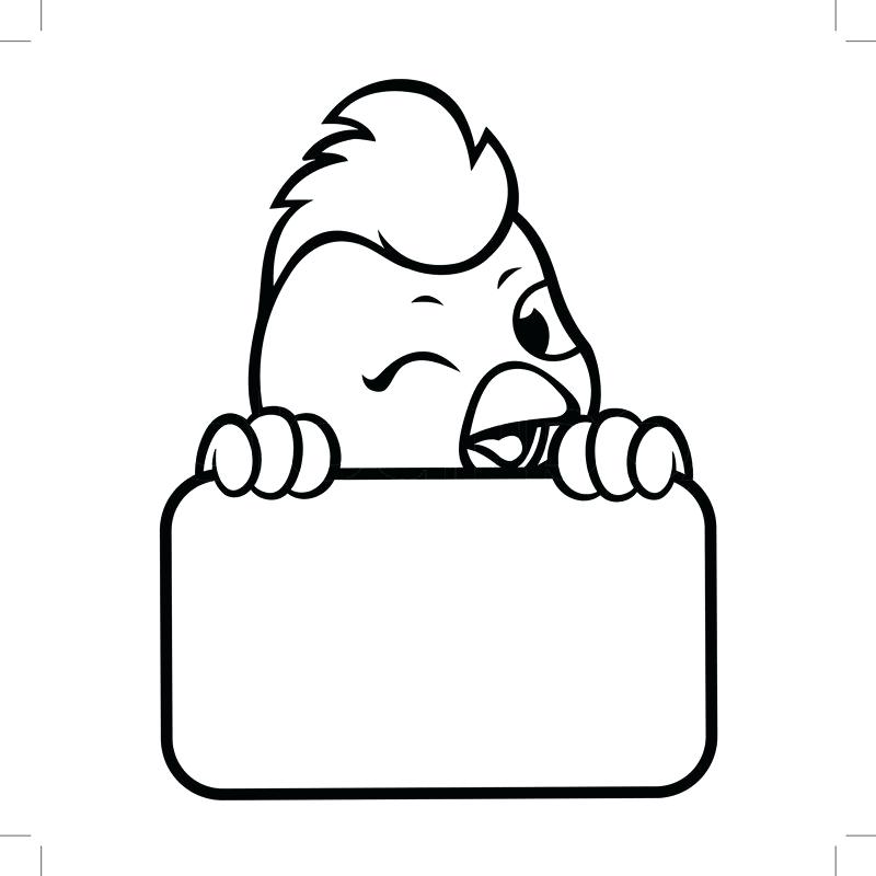 800x800 Cock Board Stock Vector Of Black And White Mascot Is Holding