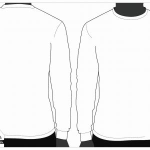 300x300 Printable Blank Tshirt Template Luxury Long Sleeve T Shirt Vector