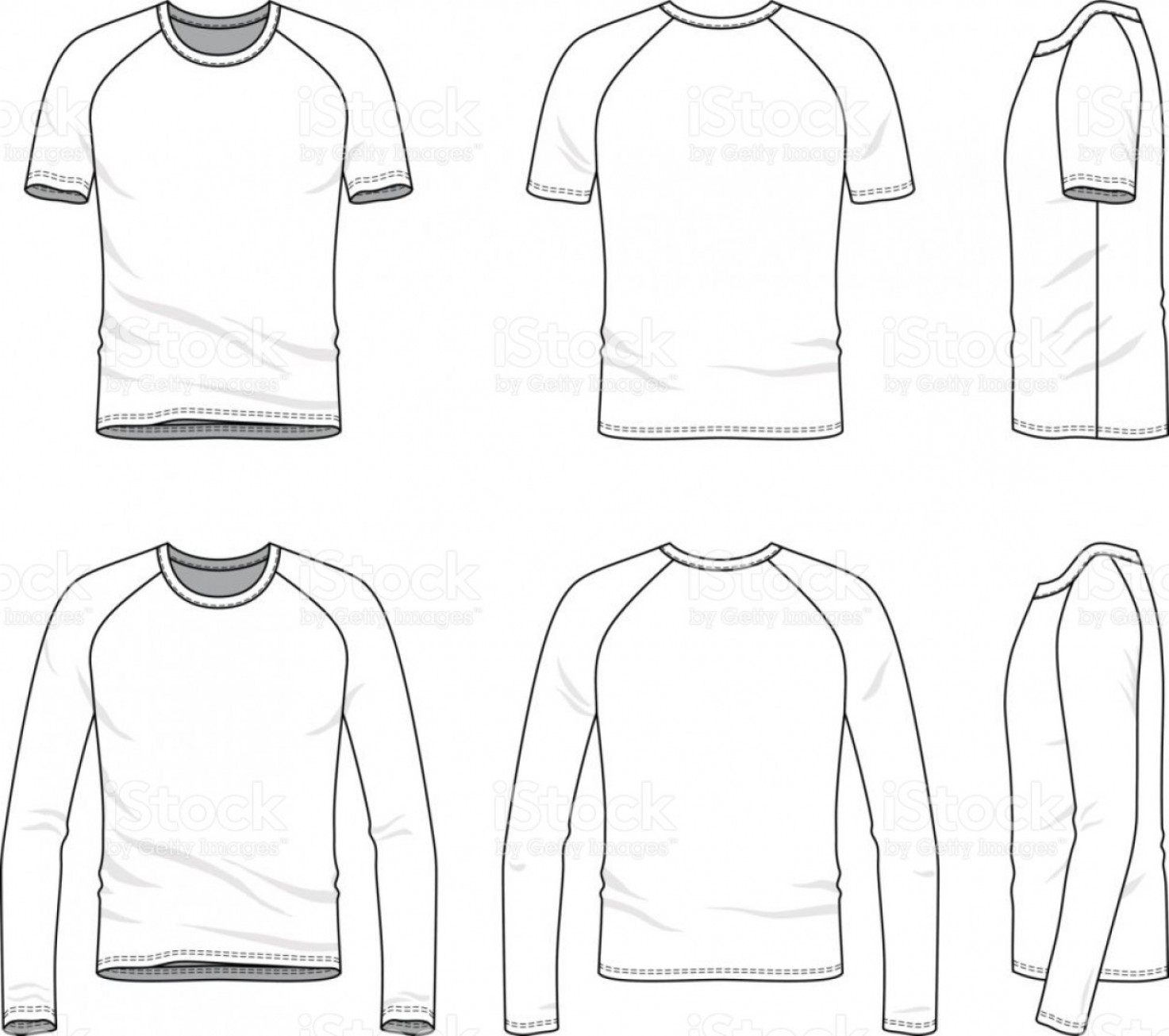 long sleeve tshirt vector