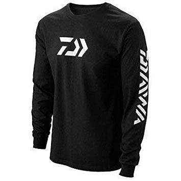 355x355 Daiwa Vector Print Long Sleeve T Shirt Black