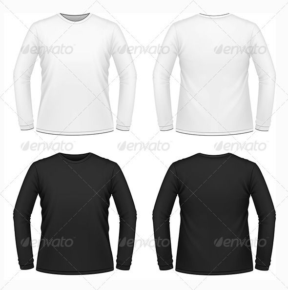 590x594 White And Black Long Sleeved T Shirts Typography Design Shirt
