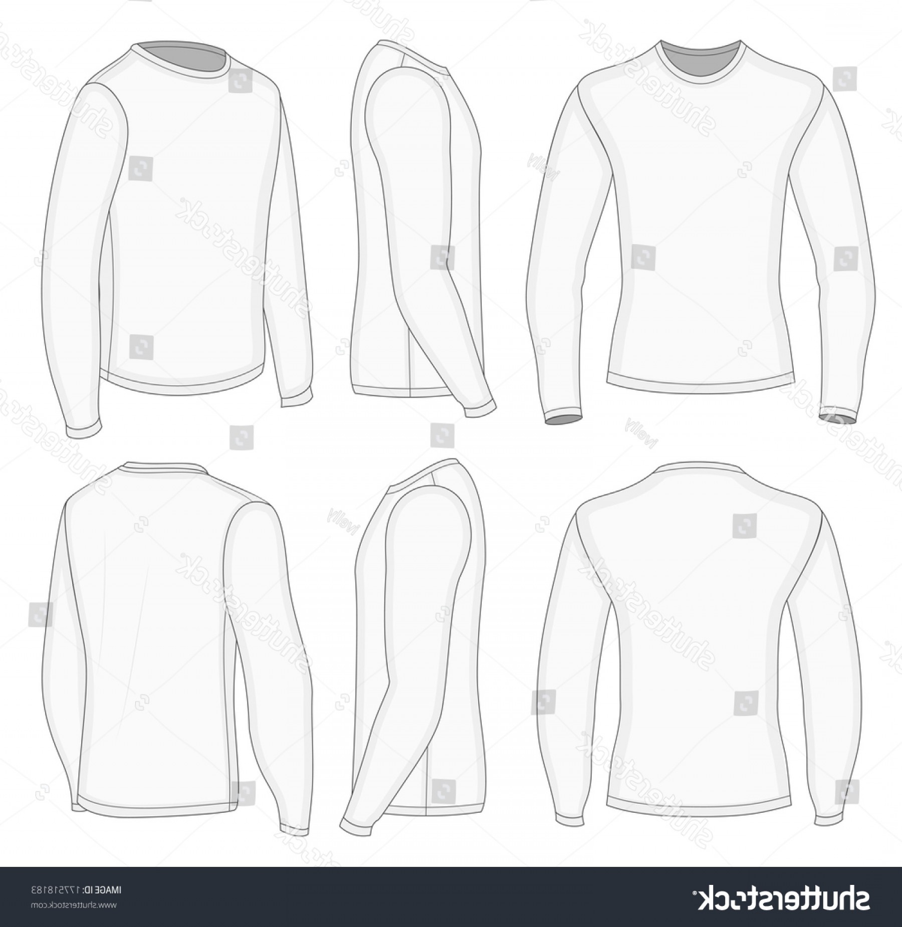 1800x1850 Blank Long Sleeve T Shirt Design Template Wallkeeper