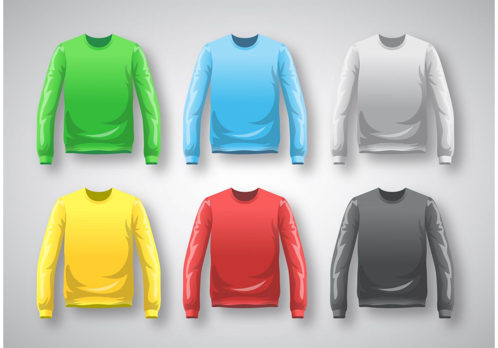 1680x1176 Long Sleeve T Shirt Template Vector Studiogrfx
