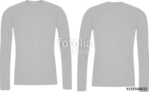500x310 Long Sleeve T Shirt Template Stock Image And Royalty Free Vector